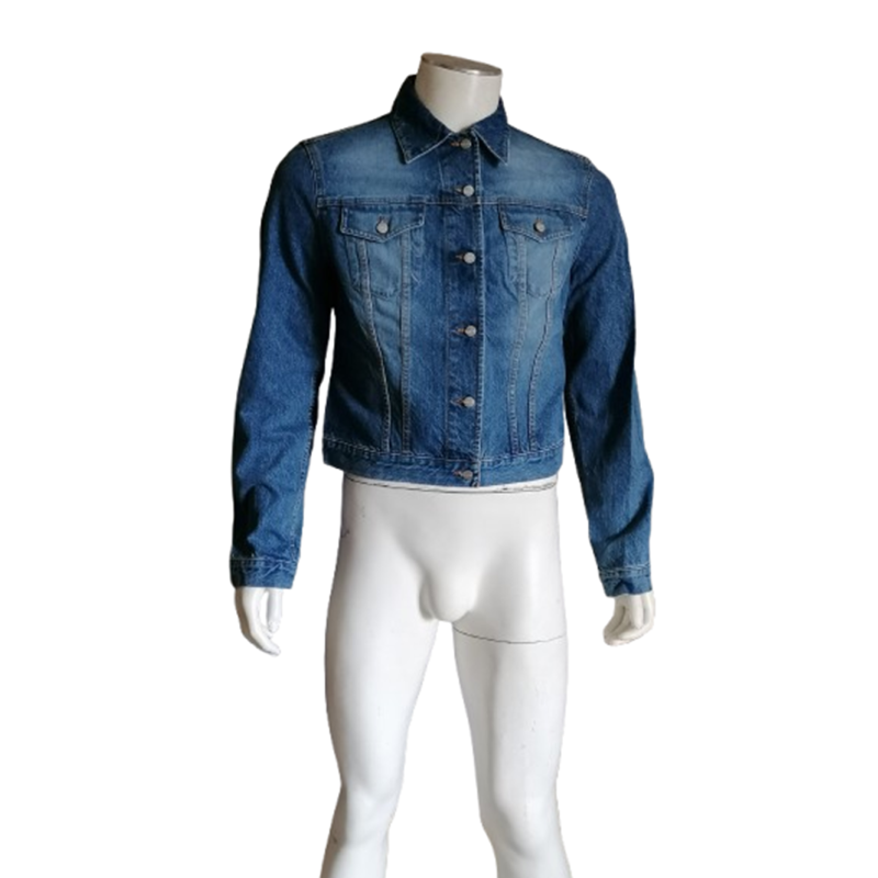 Jeans Ice Giacca in denim vintage Iceberg 90s cotone 100% ritagliato