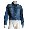 Jeans Ice Giacca in denim vintage Iceberg 90s cotone 100% ritagliato