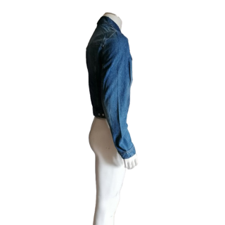 Jeans de gelado jaqueta de denim Iceberg 90s cortados 100% algodão