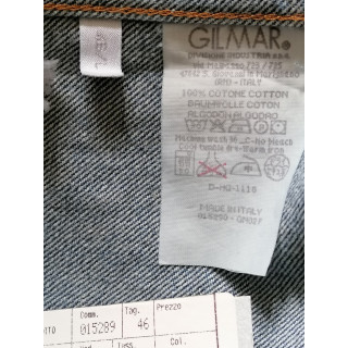 Jeans de gelado jaqueta de denim Iceberg 90s cortados 100% algodão