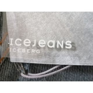 Jeans Ice Giacca in denim vintage Iceberg 90s cotone 100% ritagliato