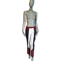 Colorblock-Hose, hergestellt in Italien - neuer Showroom-Teil