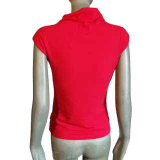 Top Vintage Y2K Carella Deadstock rojo hecho en Italia
