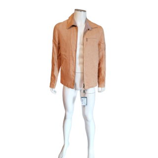 Chaqueta de hombre de lino vintage hecha en Italia Beige - 90s Estilo minimalista