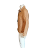 Veste homme vintage en lin Made in Italy beige – style minimaliste 90s