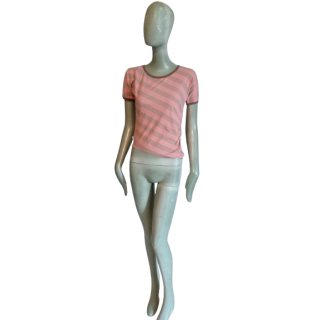 Camiseta y2k Cerruti Jeans Pink Striped-Deadstock with labels