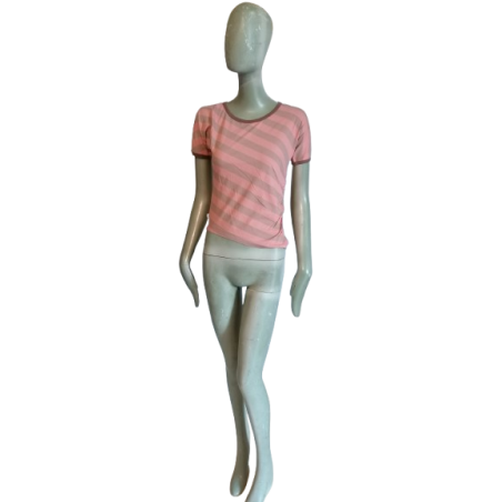 Y2K t-shirt Cerruti Jeans Pink Striped - Deadstock with labels