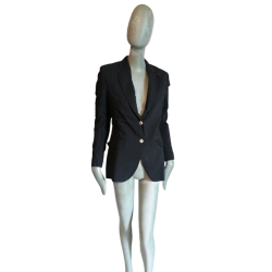 Blazer Ter et Bantine Lana negra y seda - Hecho en Italia Minimalista
