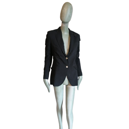 Blazer Ter et Bantine Lana negra y seda - Hecho en Italia Minimalista