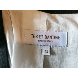Giacca sportiva Ter et Bantine Lana nera e seta - Made in Italy Minimalist