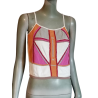 Oben Hache Knit Patchwork bestickter neun Tag in Italien