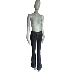 Jean Bootcut Y2K Oppio Black Stretch Made in Italy Vintage New