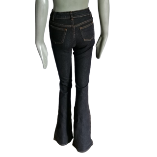 Jean Bootcut Y2K Oppio Estiramiento negro hecho en Italia Vintage Nuevo