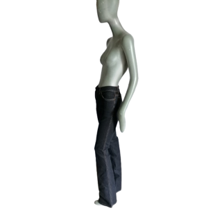 Jean Bootcut Y2K Oppio Black Stretch Made in Italy Vintage New