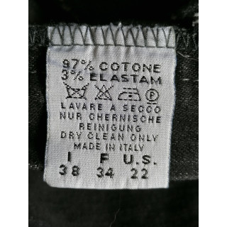 Jean bootcut Y2K Oppio noir stretch Made in Italy vintage neuf