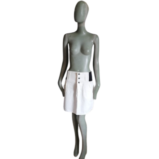 Saia vintage Y2K algodão feito em França Cintura elástica