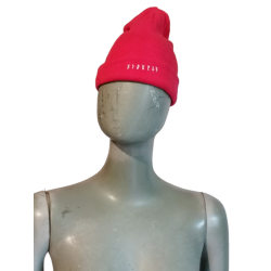 Bonnet Claudie Pierlot rouge Amphore coton logo brodé
