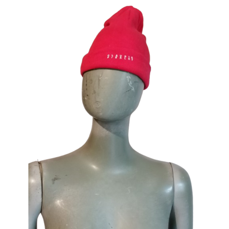 Bonnet Claudie Pierlot Red amphora cotton embroidered logo