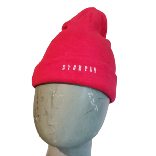 Motorhaube Claudie Pierlot Rote Amphora-Baumwoll-besticktes Logo
