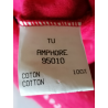 Cofano Claudie Pierlot Logo ricamato di cotone rosso anfora