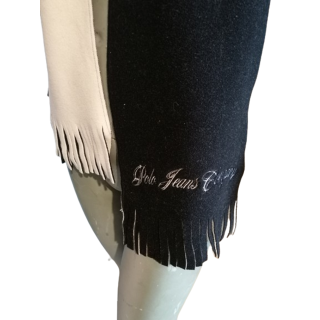 Vintage Polo Jeans Company Black White Sciarpa bianca 90s