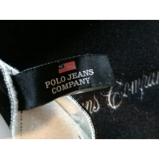 Vintage Polo Jeans Company Black White Sciarpa bianca 90s