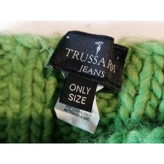 Top headband Trussardi Jeans fringed green mesh