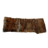 Vintage rabbit fur scarf - shaded brown tones, 90s