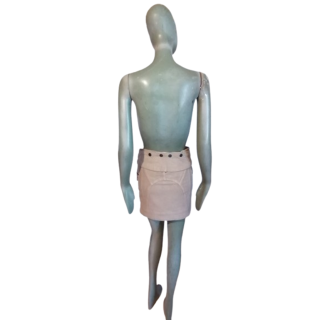Mini skirt Gaetano Navarra Y2K Beige Never Scope (Deadstock)
