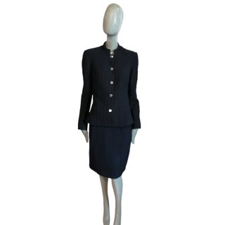 Vintage Sarneor Anna Kaszer Paris Black Black Texture Chic