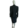 Vintage kleermaker Anna Kaszer Paris Black Textured Chic