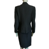 Vintage kleermaker Anna Kaszer Paris Black Textured Chic