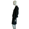 Vintage Tailor Anna Kaszer Paris Schwarz strukturiertes Chic