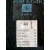 Tailleur vintage Anna Kaszer Paris noir texturé chic