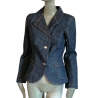 Blazer Denim Cunrated 90s Oppio Made in Italy Fatto A Mano