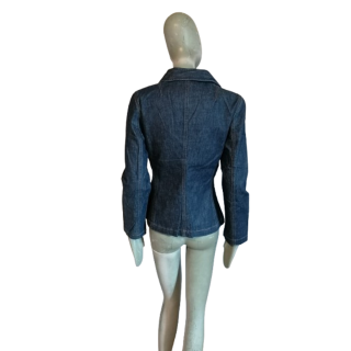 Blazer Denim Cunrated 90s Oppio Made in Italy Fatto a Mano