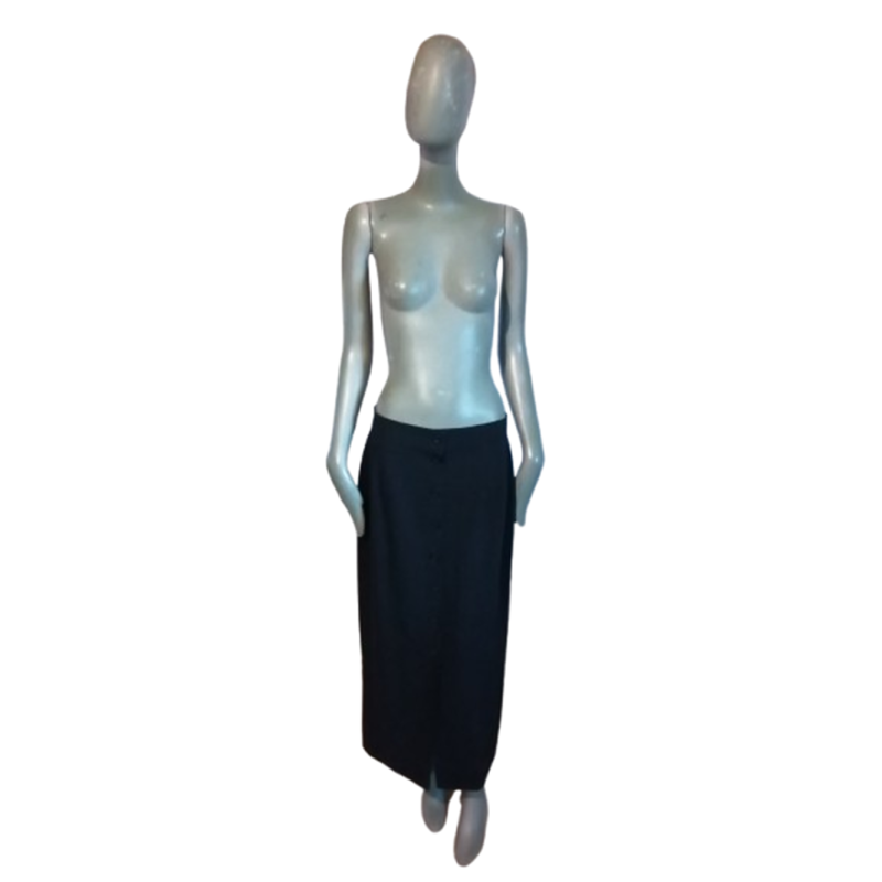 Buttoned Vintage Long Skirt Synonym Georges Rech 90s