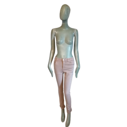 Pantalon slim moulant stretch rose T38 – peu porté