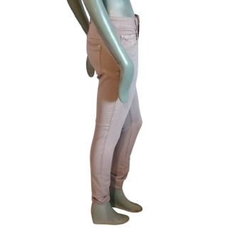 Pantalon slim moulant stretch rose T38 – peu porté