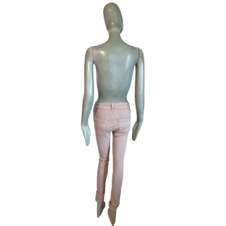 Pantalon slim moulant stretch rose T38 – peu porté