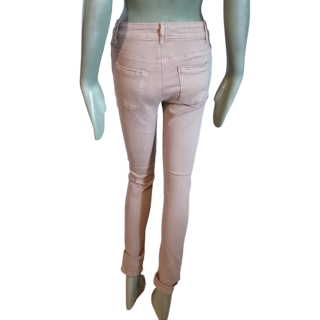 Pantalon slim moulant stretch rose T38 – peu porté