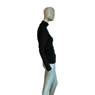 Maglione Oppio Jeans Collettore di donna vela nera