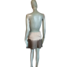 Jupe Hache laine vierge dégradé beige marron S