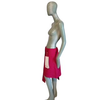 ASYMMETRIC SKIRT HACHE WOOD VIRGIN - DEADSTOCK (never worn)