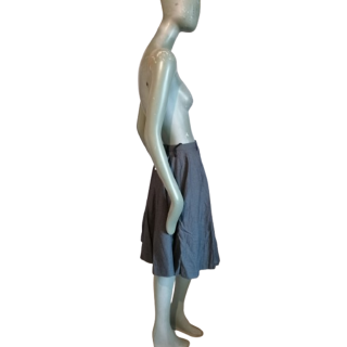 Pleated skirt Gray wool David Vincent Camuglio Vintage 2000s
