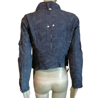 Chaqueta Gaetano Navarra Denim de la utilidad Y2K como nuevo, nunca usado