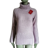 Lilac Y2K New Collar Image Sweater With Label - Size L