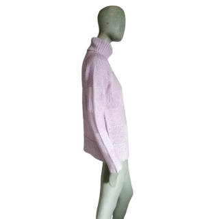 Lilac y2k novo camisola de imagem colar com etiqueta - tamanho l