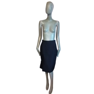 Jupe vintage Venera Arapu noire plissée asymétrique – comme neuve étiquetée