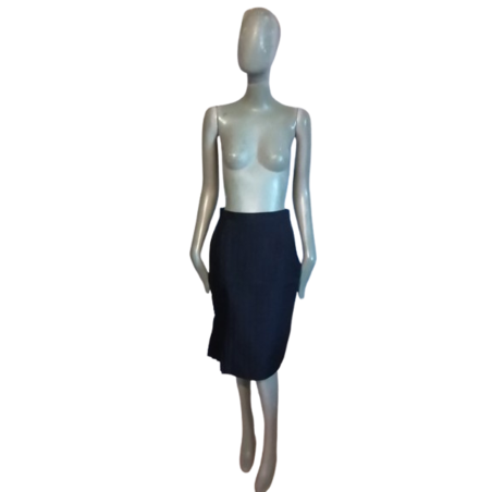 Jupe vintage Venera Arapu noire plissée asymétrique – comme neuve étiquetée